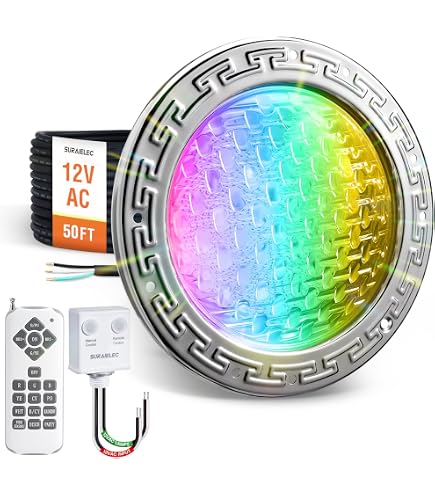 Amazon.com : SURAIELEC 12V AC Pool Lights for Inground Pool, 10